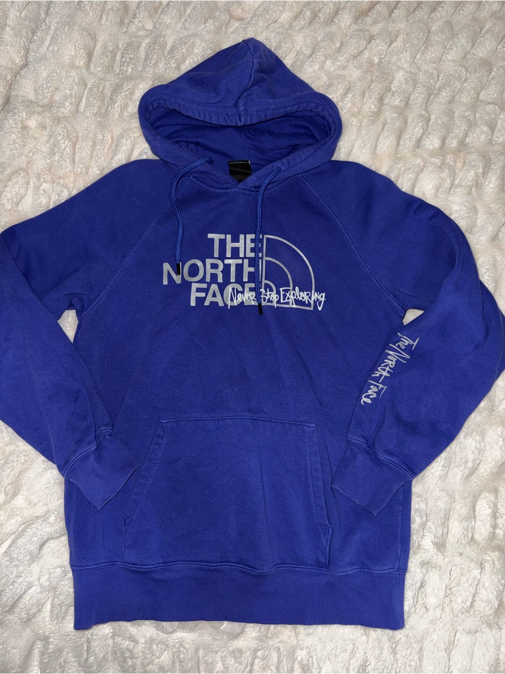 The North Face Royal Blue Logo Pullover Hoodie